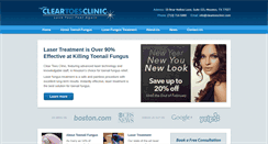 Desktop Screenshot of cleartoesclinic.com