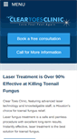 Mobile Screenshot of cleartoesclinic.com